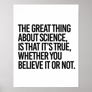 DIE GROSSE SACHE ÜBER WISSENSCHAFT IST DIESES ITI POSTER