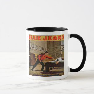 "Die große Sägemühle-Szene", Plakat für 'Blue Tasse