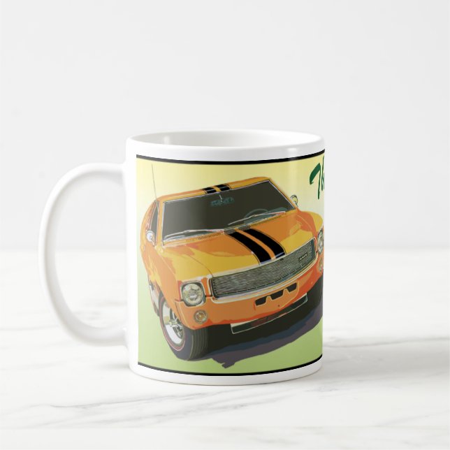 Die große schlechte Orange Kaffeetasse (Links)