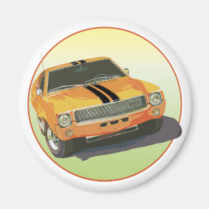 Die große schlechte Orange Magnet