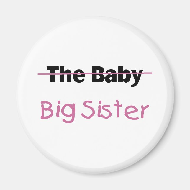 Die große Schwester des Babys Magnet (Vorne)