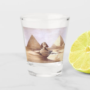 Die große Sphinx, Pyramiden von Gizeh Schnapsglas
