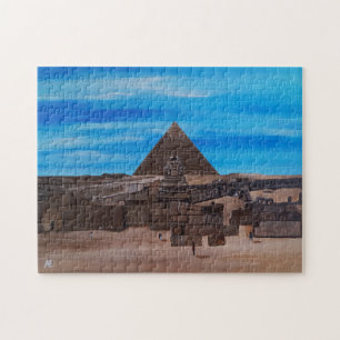 Die Große Sphinx und die Pyramide von Khafre