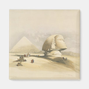 Die große Sphinx und die Pyramiden von Giseh, von Magnet