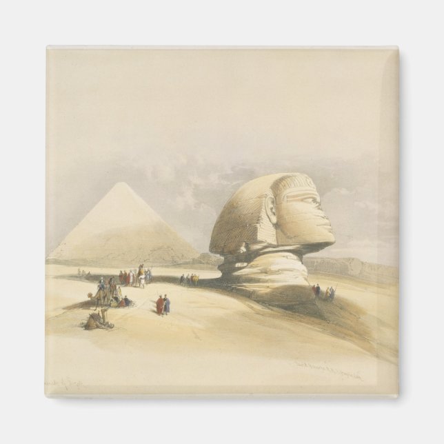 Die Große Sphinx und die Pyramiden von Gizeh, aus  Magnet (Vorne)