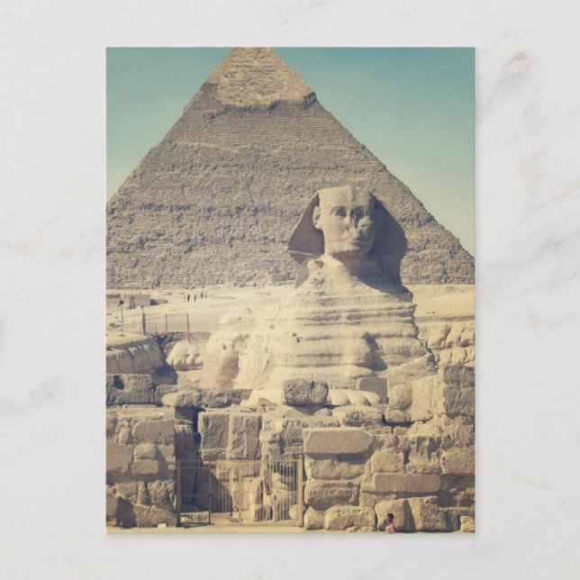 Die große Sphinx von Giseh Postkarte (Vorderseite)