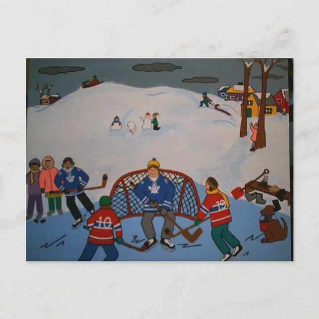 DIE GROSSE SPIELHOCKEY POSTCARD POSTKARTE (Vorderseite)