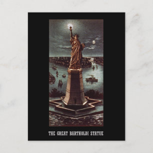 Die große Statue von Bartholdi Postkarte