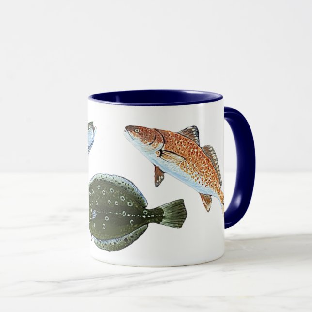 Die große Tasse der Salzwasserfischerei (VorderseiteRechts)