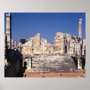 Die große Treppe des Tempels von Apollo Poster