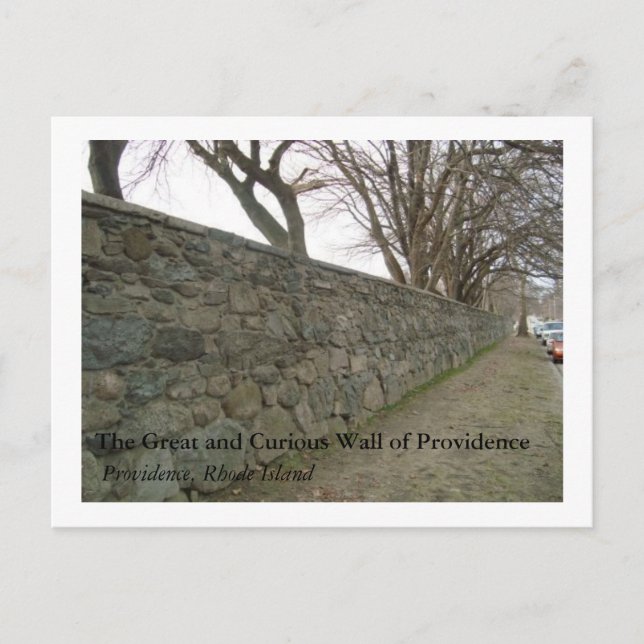 Die große und merkwürdige Mauer der Vorsehung Postkarte (Vorderseite)