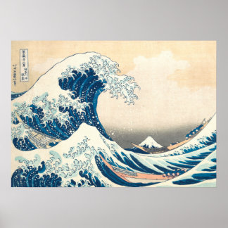 Die große Welle ab Kanagawa Poster
