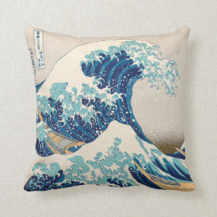 Die große Welle am Kanagawa-Wurfs-Kissen Kissen