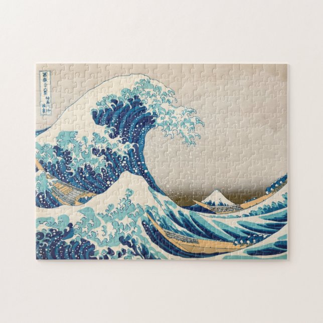 Die große Welle an Kanagawa-Puzzlespiel (Horizontal)