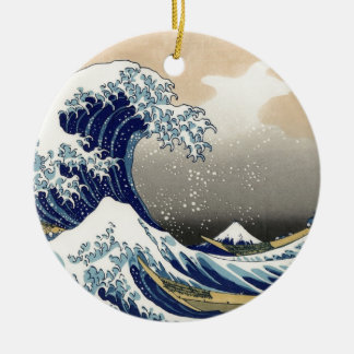 Die große Welle bei Kanagawa Keramikornament