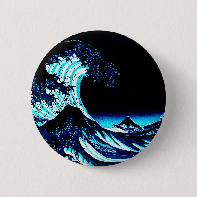 Die große Welle Button (Vorderseite)