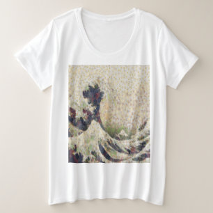 Die große Welle des Honigmelonen-Feinart-Spoofs Größe T-Shirt