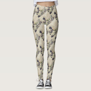 Die große Welle des Honigmelonen-Feinart-Spoofs Leggings