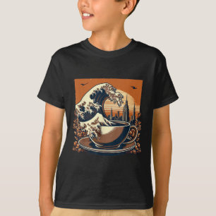 Die große Welle des Kaffee Funny Coffee - I Liebe T-Shirt