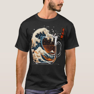 Die große Welle des Kaffees T-Shirt