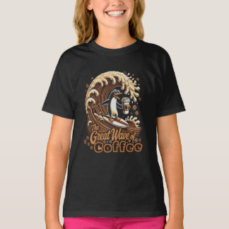 Die große Welle des Kaffees T-Shirt
