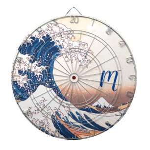 Die Große Welle - Japanische Kunst Dartboard Dartscheibe