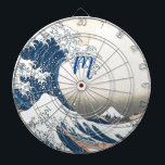 Die große Welle - japanische Kunst Dartscheibe<br><div class="desc">Die Große Welle - Vintage japanische Kunst des Künstlers Katsushika Hokusai aus dem 19. Jahrhundert . Es wurde auf diesem Dart    Boardby lumirala bearbeitet und angewendet. Einfach mit dem Monogramm personalisieren.</div>