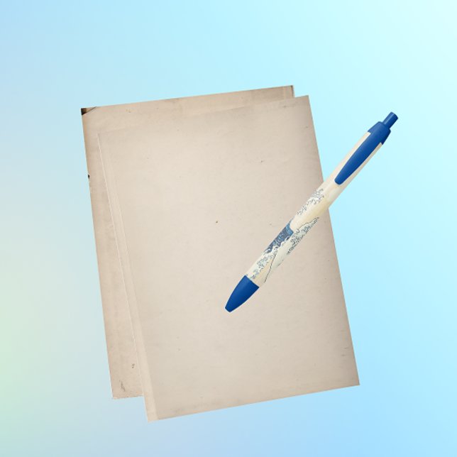 Die große Welle - japanische Kunst Kugelschreiber (Von Creator hochgeladen)