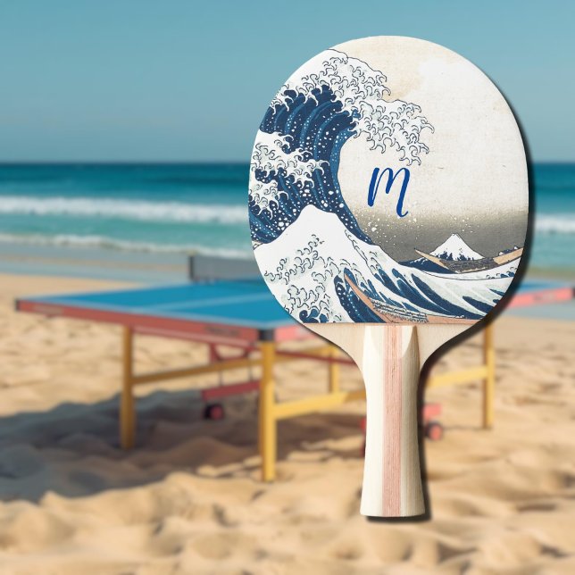 Die große Welle - japanische Kunst Tischtennis Schläger (Von Creator hochgeladen)