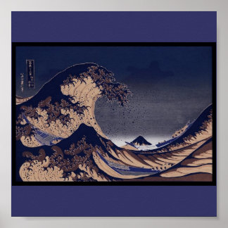 Die Große Welle, japanische Malerei c. 1830-1832 Poster