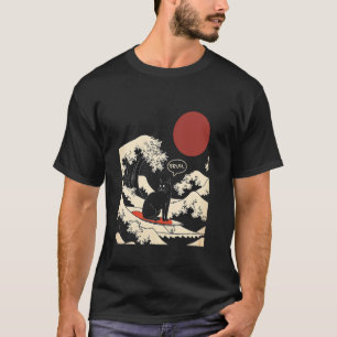 Die große Welle Kanagawa Lustige japanische surfen T-Shirt