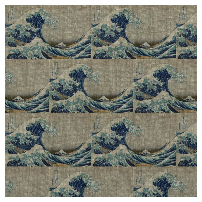 Die große Welle Stoff (Muster)