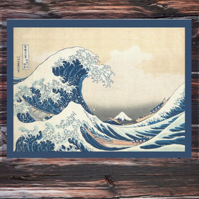 Die große Welle - Vintage japanische Kunst Postkarte (Von Creator hochgeladen)