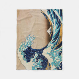 Die große Welle von Hokusai Fleecedecke