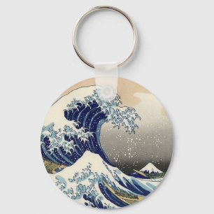 Die Große Welle, von Hokusai, Kunst der Bildenden Schlüsselanhänger