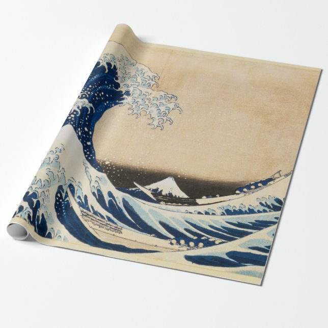 Die große Welle von Hokusai vor Kanagawa Geschenkpapier (Ungerollt)