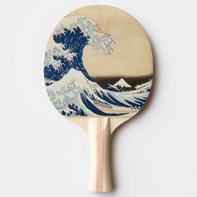 Die große Welle von Hokusai vor Kanagawa Tischtennis Schläger (Vorderseite)