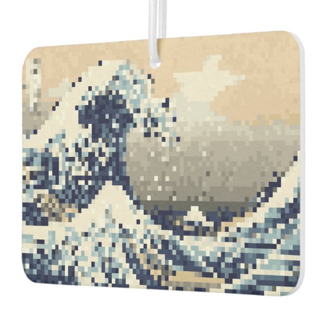Die große Welle von Kanagawa 8 Bit Pixel Art Autolufterfrischer (Links)