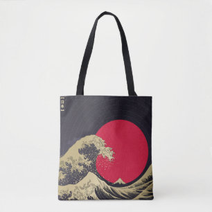 "Die große Welle von Kanagawa". Hokusai, japanisch Tasche