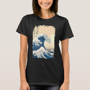 Die große Welle von Kanagawa japanischer Ästhetik- T-Shirt