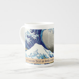 Die große Welle von Kanagawa Katsushika Hokusai a Prozellantasse
