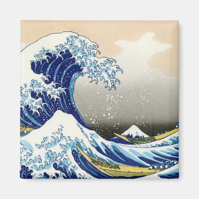 Die große Welle von Kanagawa Katsushika Hokusai Magnet (Vorne)