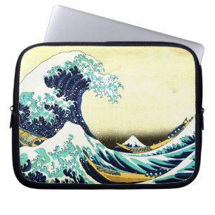 Die Große Welle von Katsushika Hokusai (葛 飾 北 斎) Laptopschutzhülle