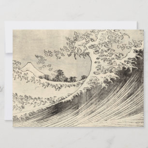 Die große Welle (von Katsushika Hokusai) Karte