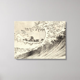 Die große Welle (von Katsushika Hokusai) Leinwanddruck