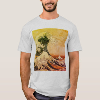 Die große Welle vor dem T - Shirt von Kanagawa (神