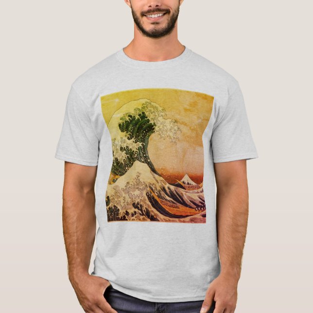 Die große Welle vor dem T - Shirt von Kanagawa (神  (Vorderseite)