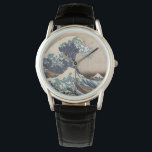 Die große Welle vor Kanagawa Armbanduhr<br><div class="desc">The Great Wave off Kanagawa is a woodblock print by the Japanese artist Hokusai. It was published around 1830 in the late Edo period.</div>