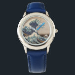 Die große Welle vor Kanagawa Armbanduhr<br><div class="desc">The Great Wave off Kanagawa is a woodblock print by the Japanese artist Hokusai. It was published around 1830 in the late Edo period.</div>