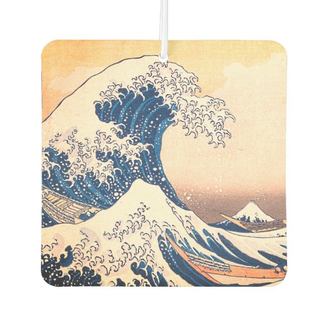 Die große Welle vor Kanagawa Autolufterfrischer (Vorderseite)